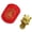 1Pc-Gold, variant on Handmade Golden Turtle Feng Shui Amulet, Chinese Lucky Charm 2026 Edition, Talisman with Leather Sleeve