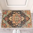 thumbnail image 2 of Boho Vintage Yellow Carpet Door Mat Welcome Door Mat for Front Door, Home Entrance, Yard, Floor, Patio, Non Slip Spring Summer Welcome Mat Indoor Outdoor Doormat 30"*17", 2 of 6