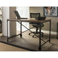 thumbnail image 5 of Baxton Studio Bureau Grison en Chêne Rustique et Bronze Antique, 5 of 5