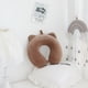 thumbnail image 3 of Almohada de espuma viscoelástica con forma de U y orejas de gato, almohada de rebote lento para el cuello del automóvil, almohada de viaje para avión, 3 of 6