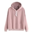 thumbnail image 1 of Fankiway Mode Femmes Décontracté à Capuche Ajusté Manteau Chandail Uni, 1 of 2