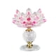 thumbnail image 1 of Portavelas de cristal de loto Portavelas votivas para la decoración del banquete de boda Rosado, 1 of 9