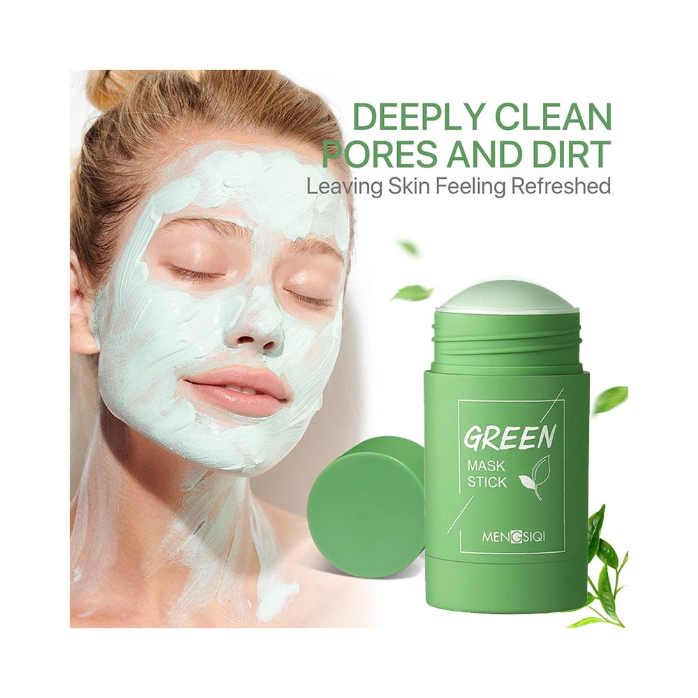 Green Tea Mask Sticks with Green Tea Extract Blackhead Remover Green