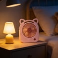 thumbnail image 3 of ICQOVD Desktop Fan Cute Cat Ear Mini Fan Usb Charging Adjustable Angle Desktop Handheld Fan Portable Fan for Outdoor Work Use, 3 of 6