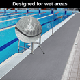 thumbnail image 5 of IAJXWI Drainage Outdoor Mat, 3' x 16.4' Non-Slip Commercial PVC Pool Floor Mats for Bathroom, Garden, Kitchen, Balcony, Wet Areas, Gray, 5 of 8