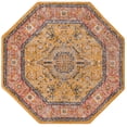 thumbnail image 2 of Rugs.com Lola Collection Rug – 4 Ft Octagon Yellow Medium Rug Perfect For Living Rooms, Kitchens, Entryways, 2 of 9