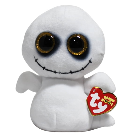 Ty Beanie Boos - Spike the Ghost  – Glitter Eyes  - Stuffed Animal