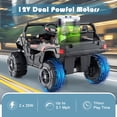 thumbnail image 4 of OLAKIDS 12V Ride on UTV, Battery Powered Off-Road Kids Electric Vehicles with Remote Control, Music, Horn, MP3, Lights, 3 Speeds, Soft Start, Ride on Truck for 3+ Boys Girls, 4 of 10