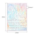 thumbnail image 2 of Uxcell Letter Alphabet Number Sticker Reflective Glitter Silver 1" 126 Count/Sheet 6pcs, 2 of 5