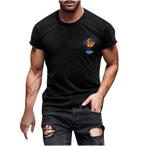 Camisas de Manga Larga para Hombres Casual Impreso Cuello Girado Abajo, Lado Dividido Botón Abajo Blusa para Al Aire Libre, Diario Y Primavera Verano