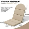 thumbnail image 2 of Pellebant Adirondack Chair Cushion, 50 x 19.6 x 2.3 inch, Thickening, Beige, 2 of 6