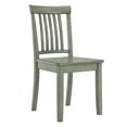 thumbnail image 4 of Lexington 5-Piece Wood Dining Set, Round Table and 4 Mission Back Chairs, Dark Sea Green, 4 of 6