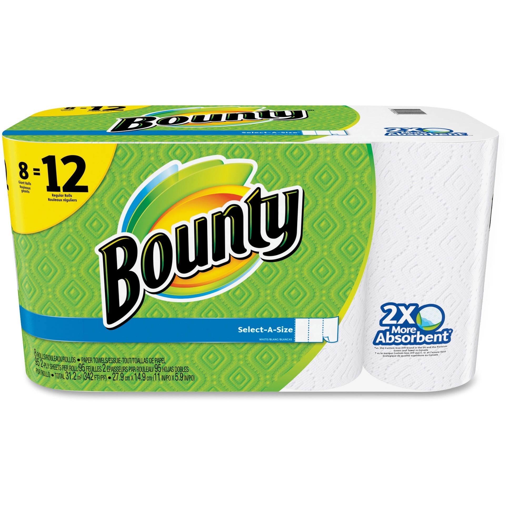 2 Ply Paper Towels Adjust-a-Size Ultra-Strong Super Absorbent 12 Giant Rolls 