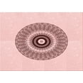 thumbnail image 1 of Ahgly Company Machine Washable Indoor Rectangle Transitional Pink Bubble Gum Pink Area Rugs, 8' x 10', 1 of 7