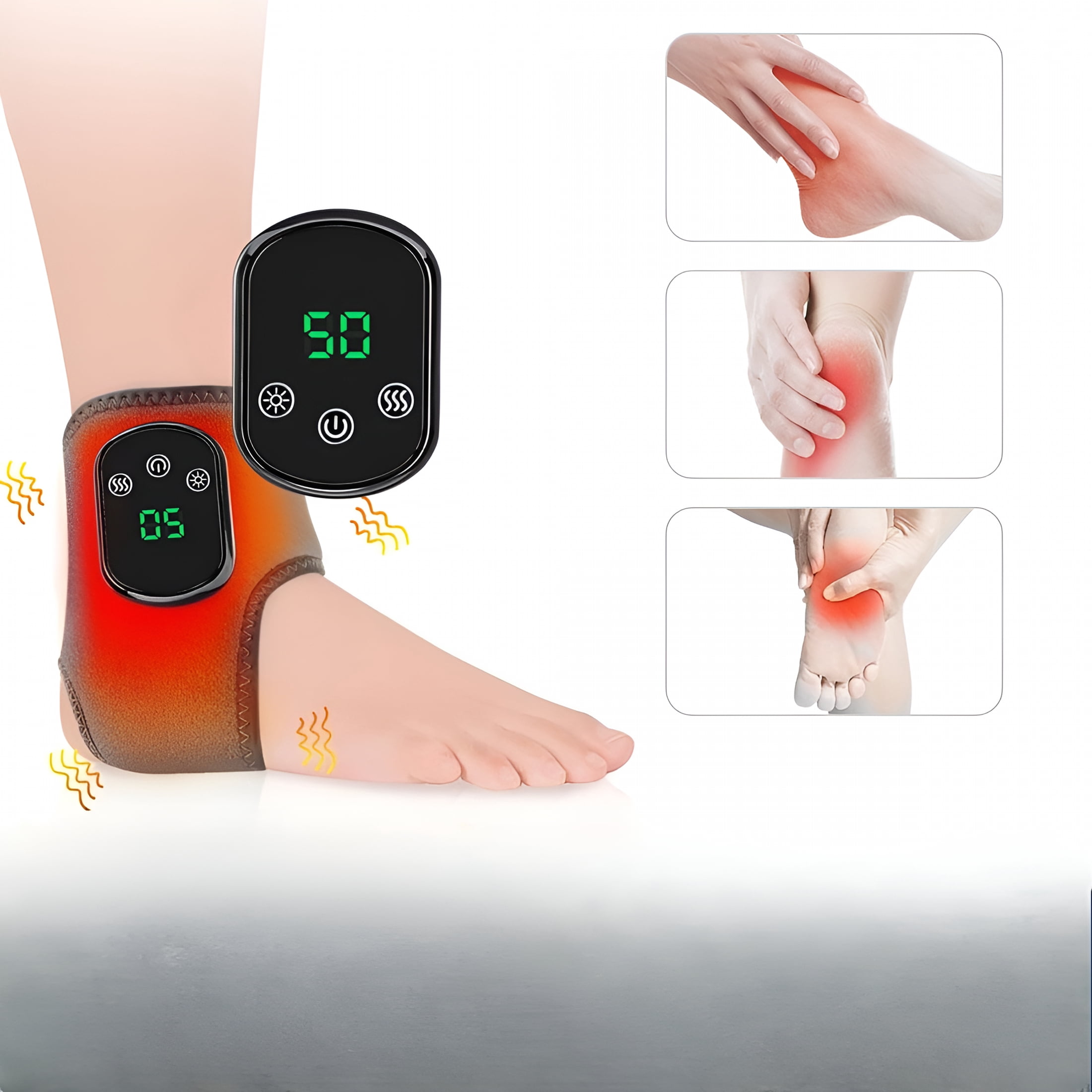 XIRQI 2026 Upgraded Foot Massager,Triple Method Massager with 3 Vibration Modes And 5 Heat Levels,Ankle Massager for Circulation And Pain Relief,For Neuropathy