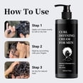 thumbnail image 4 of Men’s Curl Defining Cream - Hydrating Frizz Control Leave-In Styling Cream For Wavy Curly Coarse Hair Long-Lasting Curl Enhancer 300ml, 4 of 8