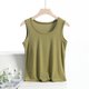 thumbnail image 1 of TaTaai Summer Women's Sleeveless Round Neck Tank Top, Fashion Casual Solid Style, Cool Wearing Experience, Ideal for Home Office Days Gift, 1 of 5