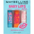 thumbnail image 2 of Bálsamo Labial Maybelline Baby Lips Pack 3, Cuidado Esencial, 3 Tonos Varios, 0.15 Oz, 2 of 2