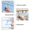 thumbnail image 3 of Windproof Clothes Hanger Multipurpose Plastic Hangers Spiral Rack Pants Heavy 5 Pcs, 3 of 6