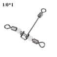thumbnail image 4 of Connecteur de Pêche, 10 Pcs/ensemble Pivoteurs de Pêche en Ligne Transversale en Forme de T Durable Valeur Exceptionnelle, 4 of 8