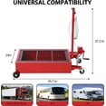 thumbnail image 7 of 20 Gallon Oil Drain Pan Oil Drain Tank, 76L Low Profile Oil Drain Pan, Large Capacity Oil Change Pan with Manual Pump & T Foldable Hand and Wheels, 8FT Hose Oil Drain Cart for Car, SUV, Trucks, 7 of 7