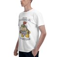 thumbnail image 4 of T-Shirt à Manches Courtes Basique pour Homme Nintendo Bowser Jr. Costume Fifth Sun Blanc TG, 4 of 5