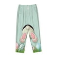 thumbnail image 4 of Sigee White Bunny Bottom And Easter Eggs Print Women's Soft Pajama Pants - Breathable and Comfortable Lounge Sleep Bottoms with Elastic Waistband and Pockets-Medium, 4 of 9
