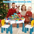 thumbnail image 2 of OCATO Kids Activity Table Toddlers Kids Table and Chair Set with 152Pcs Large Marble Run Building Blocks All in One Kid Play Water Tables Sand Tables, 2 of 9
