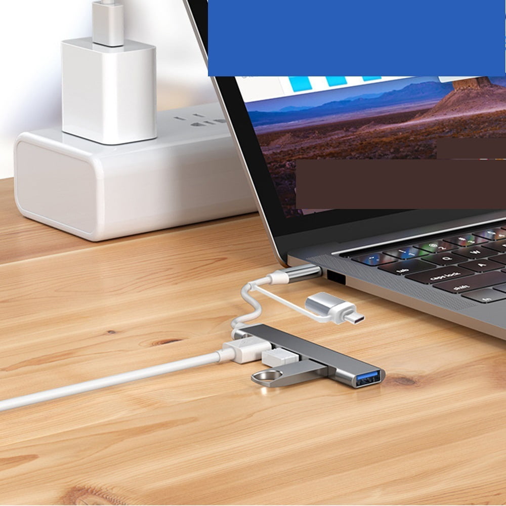 2 IN 1 HUB Universal Compact Mini Docking Station PD High Speed USB Hub for Computer Accessories ,Fast Charging Devices