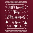 thumbnail image 2 of All I Want for Christmas Is You Christmas Sweater Christmas Matching Couple Unisex Long Sleeve Shirt, 2 of 5
