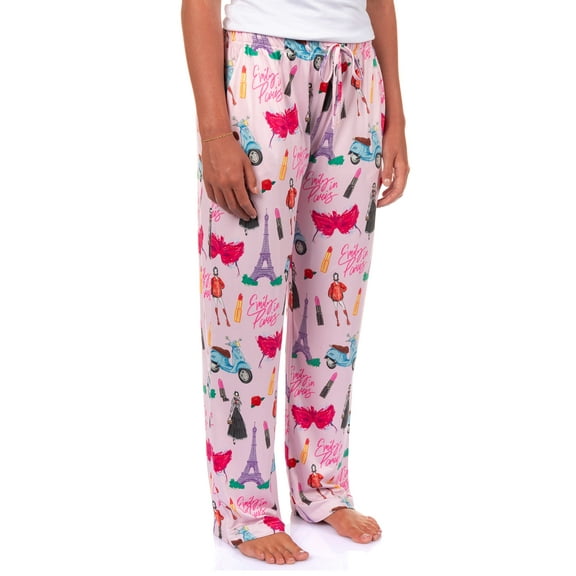 Emily In Paris Pajama Pants Women's Eiffel Fashion Icon AOP Lounge Sleep Bottoms Loungewear