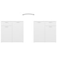 thumbnail image 3 of vidaXL Sideboard White 160x36x75 cm Engineered Wood, 3 of 5