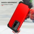 thumbnail image 6 of Galaxy S20 Ultra Case Cover, Allytech PC TPU Hybrid Cover Heavy Duty Protective Defender Bumper Shockproof Drop Proof Wireless Charging Support Back Cover Case for Samsung Galaxy S20 Ultra,Red, 6 of 11