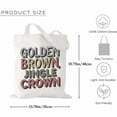 thumbnail image 2 of ButterflyGolden Brown, Jingle Crown Verse Bible Jesus Christian Gift Canvas Bag 3Pcs, 2 of 5