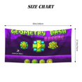 thumbnail image 2 of Lsque Geometry Dash Pattern Microfiber Bath Beach Towel Silver Fox Velvet Beach Towel Oversized Quick Dry Absorbent for Pool Swimming Bathroom 27.5x55in, 2 of 5