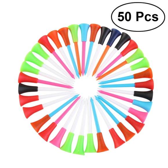 FRCOLOR T-Shirts 50 Pcs/ensemble 83mm Clous en Plastique pour Balles, Sports de Plein Air, Équipement d'Entraînement, Accessoires pour Golfeur, 3.27"X0.79"X0.79 Pouces