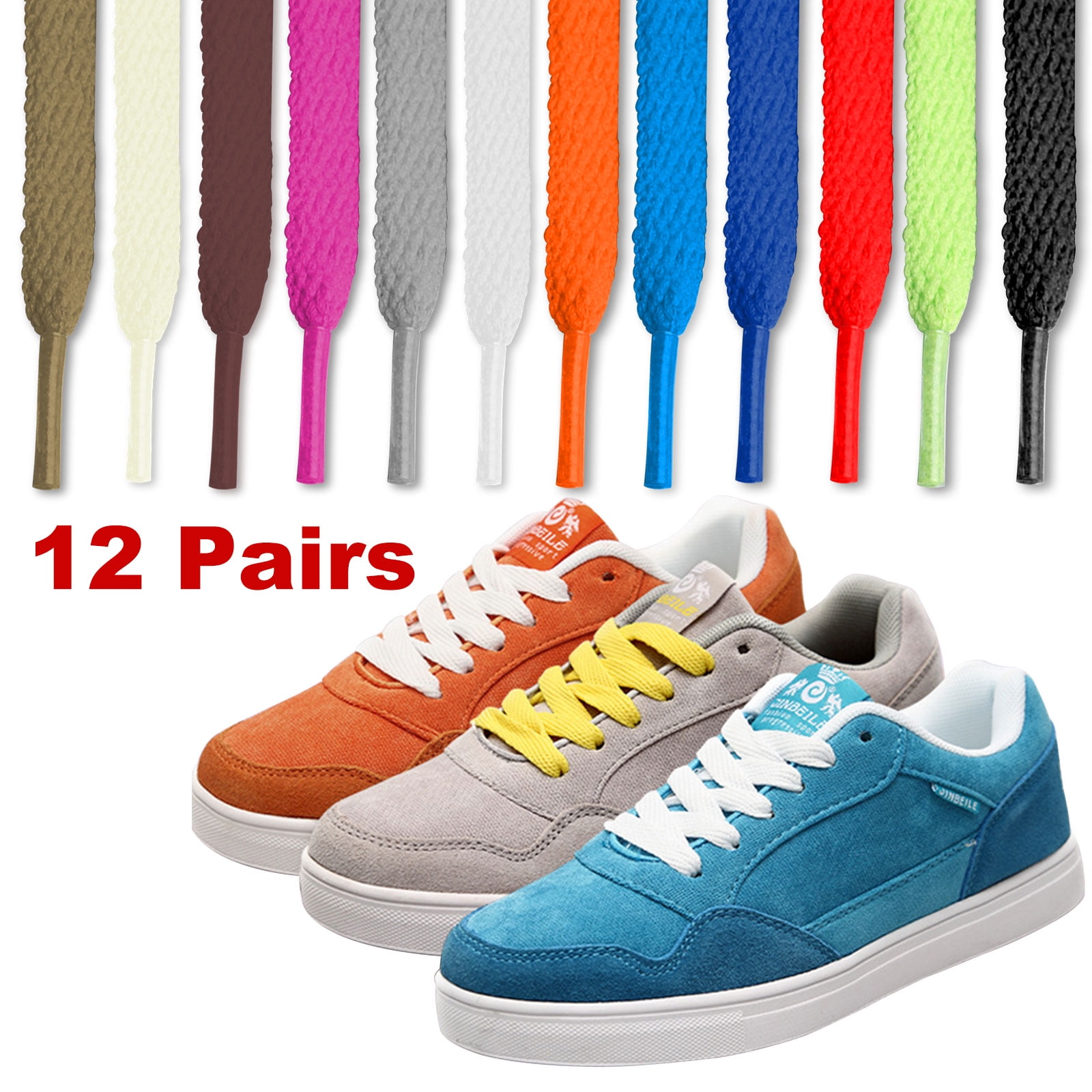 colored shoelaces walmart