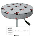 thumbnail image 4 of Fotbe Polka Dot Christmas Dog Stool Covers Round,Waterproof Round Bar Stool Covers Bar Chair Covers Washable Stool Cushion Slipcover for 12-14 Inch Chair-14 inch, 4 of 7