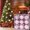 New--Pink, variant on Colored Silk Wave Balls Silk Thread Balls Christmas Decorations Foam 8cm 9pcs Set Christmas Tree Pendant Xmas Home Decor