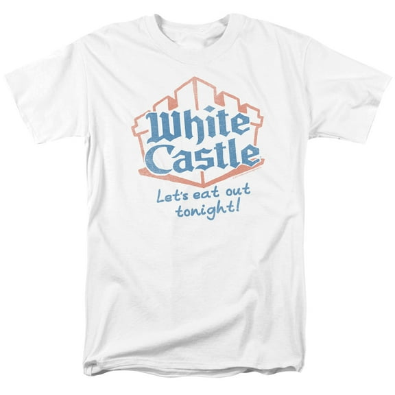 White Castle Lets Eat S/S Adult 18/1 T-Shirt White