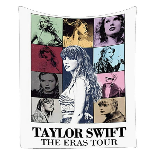 Taylor Swift Merch Taylor Swift Blanket Eras Tour Taylor Girls Pop Singer Inspired Throw Flannel Blanket Gifts for Music Lovers Women Girls Cozy