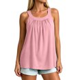 thumbnail image 2 of VBVC Women's Crew Neck Stretchy Tank Top , Ladies' Lightweight Camisole , Padded Summer Casual Shirts For Women, S-3XL, 2 of 6