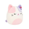 thumbnail image 4 of Squishmallows 5 po PELUCHE de la SAINT-VALENTIN - Nell - CHAT CALICO ROSE ET MAUVE avec VENTRE ROSE, YEUX FERMÉS et COEUR ROUGE., 4 of 5