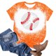 thumbnail image 4 of Fiudx Liquidación de Ofertas Flash Camisa Superior Informal de Manga Corta con Cuello Redondo y Estampado Informal y Moderno para Mujer, 4 of 4