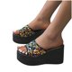 thumbnail image 4 of Amzcrzy Zapatos de mujer,Zapatos de mujer,Zapatillas de mujer, Sandalias de playa transpirables con tacón Matsu, suela gruesa y tacón inclinado para mujer Sandalias Mujer Zapatillas De Casa, 4 of 5