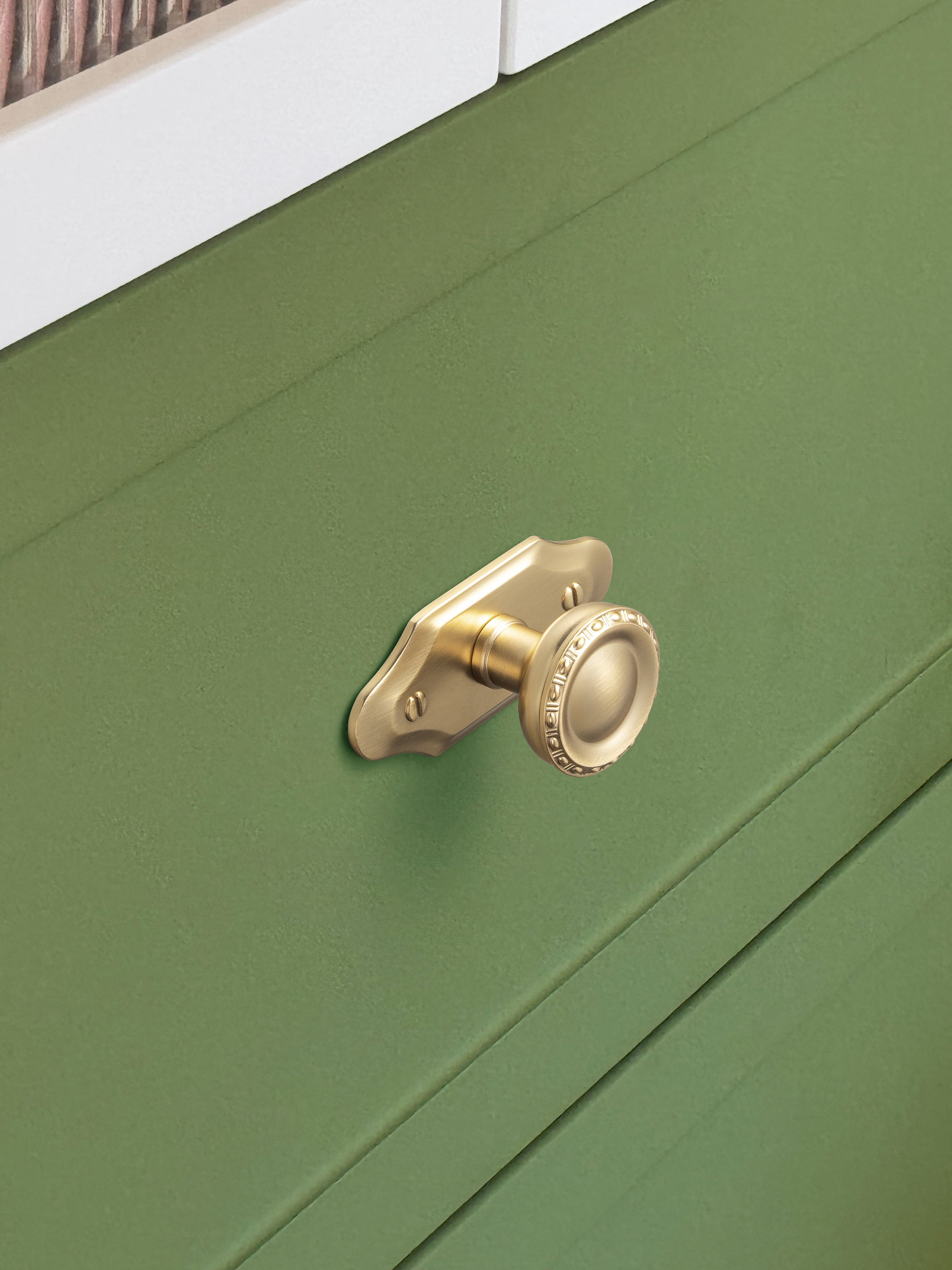 Goo-Ki 12 Pack Champagne Bronze Cabinet Knobs with Backplate for Drawer Cupboard, Vintage Bronze 1.3" Dia Drawer Knob Pulls Handle Zinc Alloy Hardware