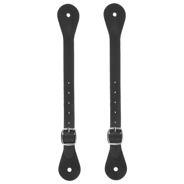 Correas de espolón de Pu para hombre y mujer, correa de bota ajustable, correas de espolón para hombre occidental, botas altas hasta el muslo, correa para suministros ecuestres, 2 uds.