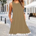 thumbnail image 2 of Summer Dresses for Women 2025, Casual Summer Dresses for Women,Women's Oversized Casual Dress Comfortable Loose Fit Cuffless Elegant Daily Wear Trendy Flowy Soft Fabric, 2 of 4