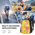 thumbnail image 6 of DouZhe Lightweight Backpack, Cute Lemon Orange Fruits Prints Travel Outdoor Hiking Bag School Bookbag Casual Daypack Backpacks for Women Men, 6 of 7