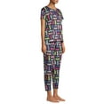 thumbnail image 6 of Secret Treasures Women's and Women's Plus Short Sleeve Tee and Capri Sleep Set, 2 Piece, 6 of 7